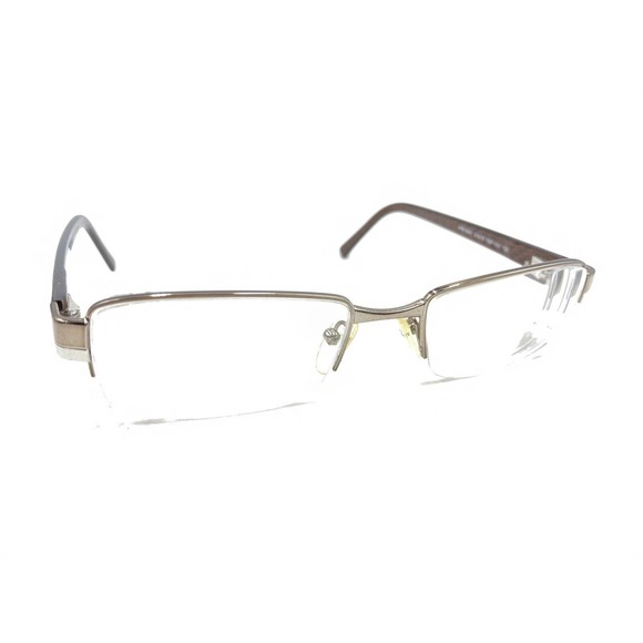 Prada VPR 60H 7BP-1O1 Brown Copper Half Rim Eyeglasses Frames 51-18 135 Italy - Picture 1 of 12